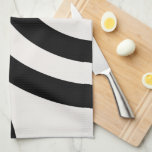 Linge De Cuisine Arcs Abstraits Modernes Du Milieu Du Siècle Noir E<br><div class="desc">Arches Arc En Arc En Arc Abstrait - Design Rétro Géométrique - Noir Et Crème Blanc</div>