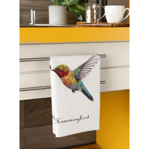 Linge De Cuisine Arcs-en-ciel : L'art des colibris, personnalisé