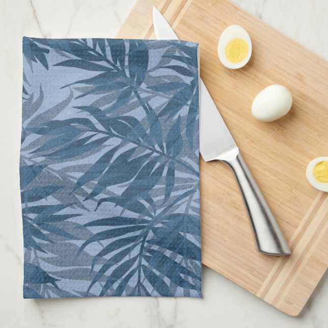 Linge De Cuisine Areca Palms Hawaiian Tropical Vintage (Quart Plié)