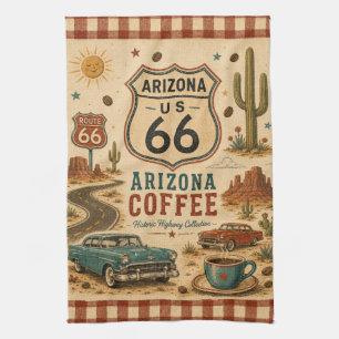 Linge De Cuisine Arizona Route 66 Desert Diner Style de bord de rou