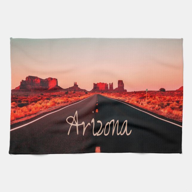 Linge De Cuisine Arizona Sunrise Desert Red Rocks (Horizontal)