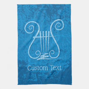 Linge De Cuisine Arrière - plan Blue Lyre