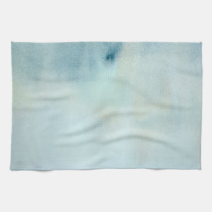Linge De Cuisine arrière - plan d'aquarelle dans bleu et jaune en