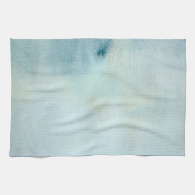 Linge De Cuisine arrière - plan d'aquarelle dans bleu et jaune en (Horizontal)