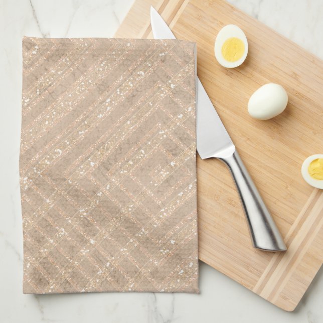 Linge De Cuisine Arrière - plan d'artisanat (Quart Plié)
