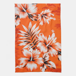 Linge De Cuisine Arrière - plan de fleurs d'Hibiscus