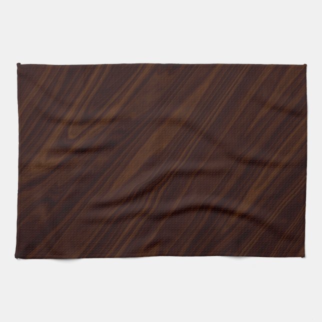 Linge De Cuisine Arrière - plan en bois foncé (Horizontal)