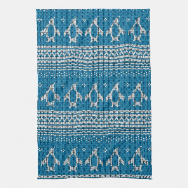 Linge De Cuisine Arrière - plan tricoté par bleu (Vertical)