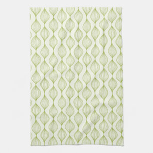 Linge De Cuisine Arrière - plan vertical vert de motif d'ogee