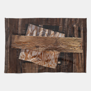 Linge De Cuisine Arrière-plan Vieux Maison En Bois