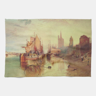 Linge De Cuisine Arrivée d'un bateau à vapeur par Joseph Turner
