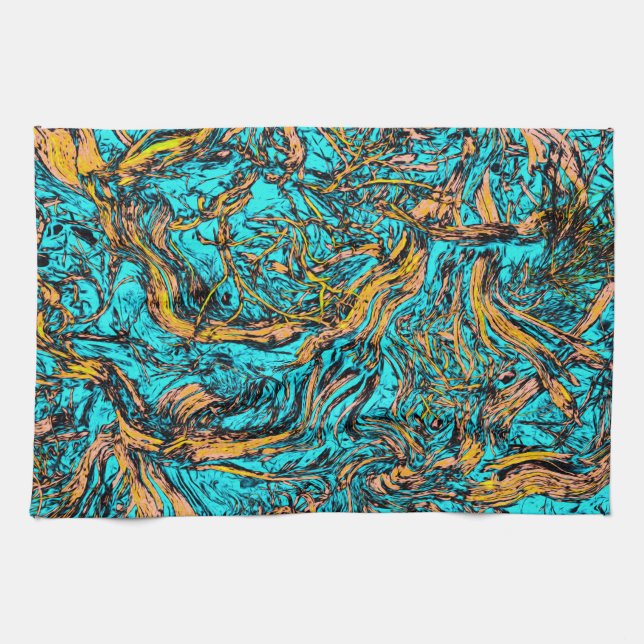 Linge De Cuisine Art Abstrait cool (Horizontal)