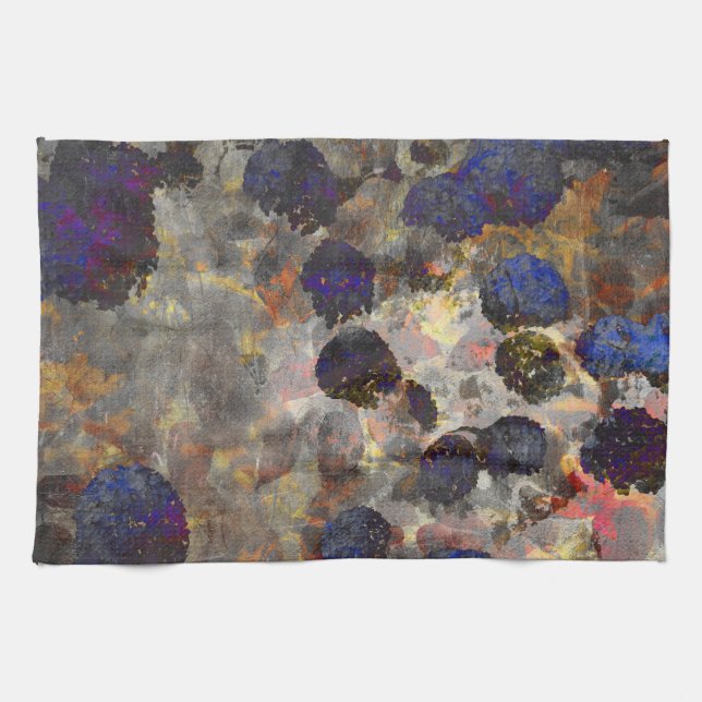 Linge De Cuisine Art arrière - plan numérique de fleurs / motif de  (Horizontal)