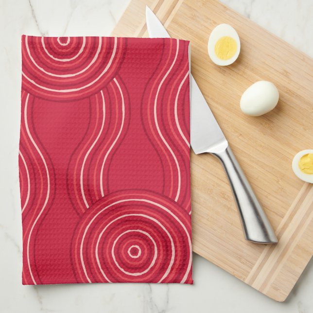 Linge De Cuisine Art autochtone waratah (Quart Plié)