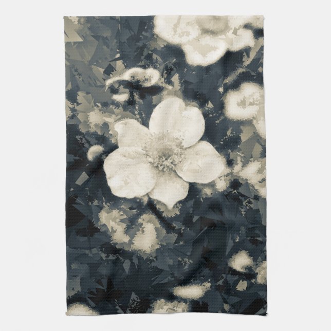 Linge De Cuisine Art botanique de la fleur d'anémone lunatique (Vertical)