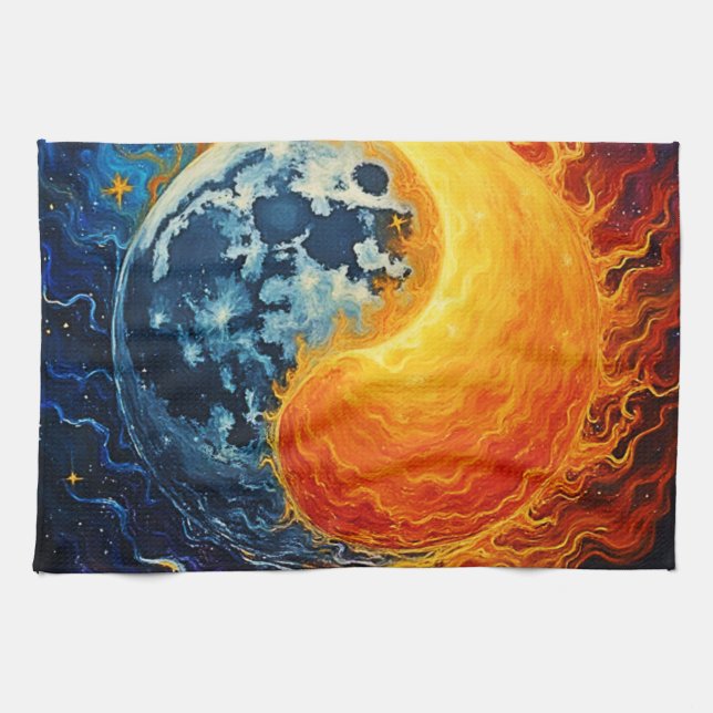 Linge De Cuisine Art Celestial Yin Yang (Horizontal)