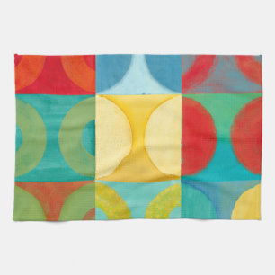 Linge De Cuisine Art de bruit lumineux avec des cercles et des