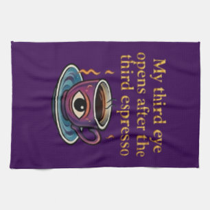 Linge De Cuisine Art de café mystique moderne Ma collection du troi