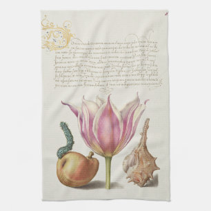 Linge De Cuisine Art de calligraphie de la Renaissance Fleur de tul