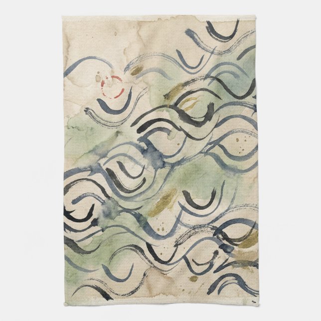 Linge De Cuisine Art de calligraphie japonaise vintage (6) (Vertical)
