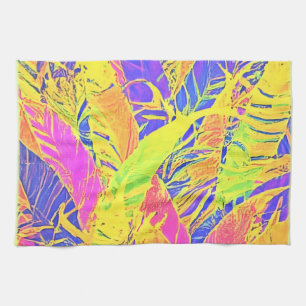 Linge De Cuisine Art de feuille tropicale