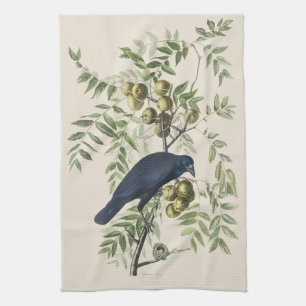 Linge De Cuisine Art de la nature de corbeau américain Audubon vint