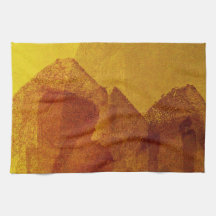 Art de la peinture abstraite rouge orange