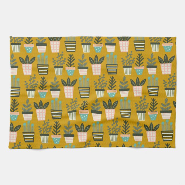 Linge De Cuisine Art de plante esthétique (Horizontal)