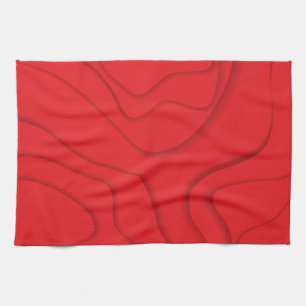 Linge De Cuisine Art de style de découpe de papier rouge, moderne,