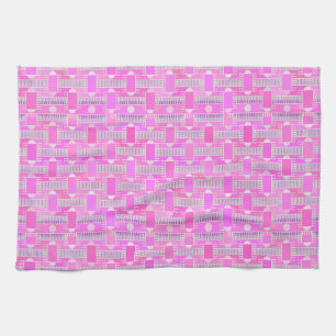 Linge De Cuisine Art Déco chic industriel - rose, mauve