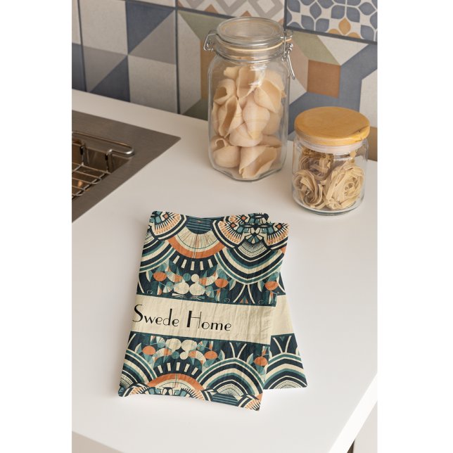 Linge De Cuisine Art déco scandinave personnalisable (Créateur téléchargé)