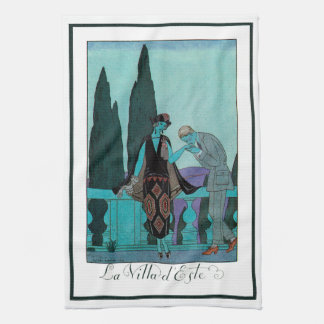 Linge De Cuisine Art Déco vintage La Villa d'Este par George Barbie