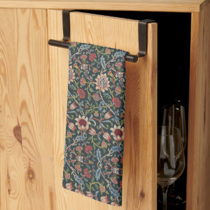 Linge De Cuisine Art Décoratif vintage Motif Floral Bleu rose