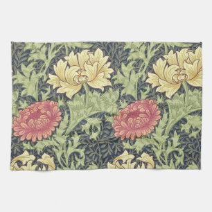 Linge De Cuisine Art floral vintage de chrysanthème de William