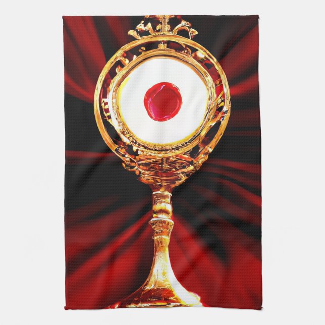 Linge De Cuisine Art IA d'un miracle eucharistique (Vertical)
