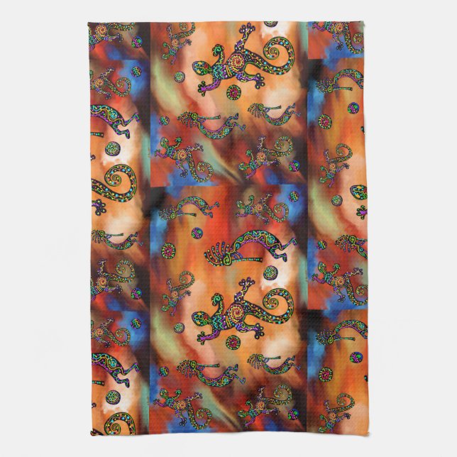 Linge De Cuisine Art Kokopelli (Vertical)