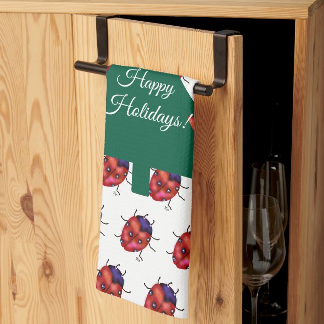 LINGE DE CUISINE ART LADYBUG (Pliage en tiers)