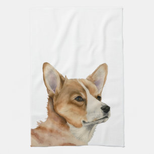 Linge De Cuisine Art mignon de chien de corgi