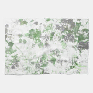 Linge De Cuisine Art moderne du motif de fleurs et de la texture mu