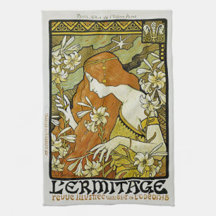 Linge De Cuisine Art Nouveau de L'Ermitage floral