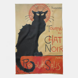 Linge De Cuisine Art Nouveau Tournee du Chat Noir de Steinlen