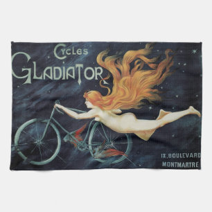 Linge De Cuisine Art Nouveau Victorien vintage, Cycles Gladiator