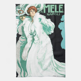 Linge De Cuisine Art Nouveau vintage, mode italienne, femmes élégan