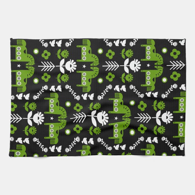 Linge De Cuisine Art populaire de cheval scandinave (Horizontal)