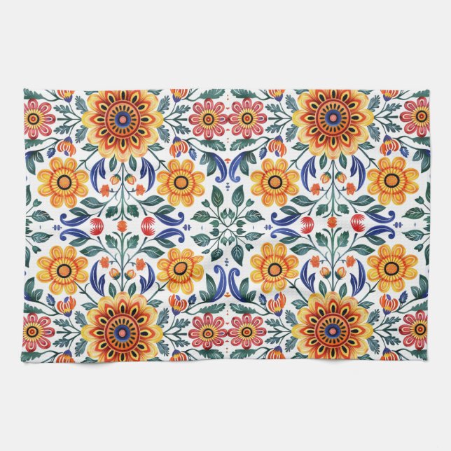 Linge De Cuisine Art populaire hongrois (Horizontal)