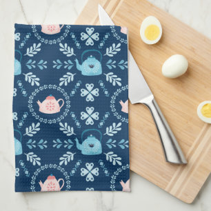 Linge De Cuisine Art populaire scandinave Hygge Noël cosy théière