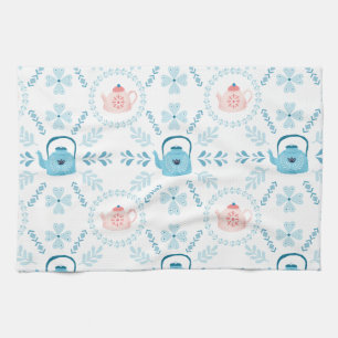 Linge De Cuisine Art populaire scandinave Hygge Noël cosy théière