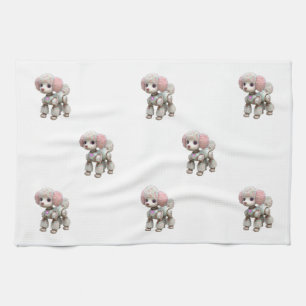 Linge De Cuisine Art Robot Poodle de luxe Imprimer pour les amoureu
