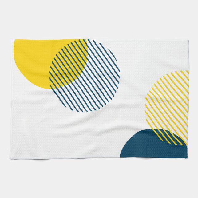 Linge De Cuisine Art urbain abstrait moderne, simple, minimal et te (Horizontal)