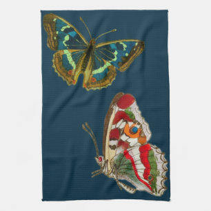 Linge De Cuisine Art Vibrant - Papillon aquarelle